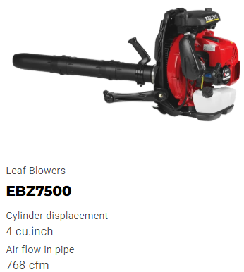 RedMax EBZ7500 Gas Backpack Leaf Blower 966624301