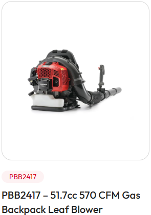 PRORUN PBB2417 - 51.7cc 570 CFM Gas Backpack Leaf Blower