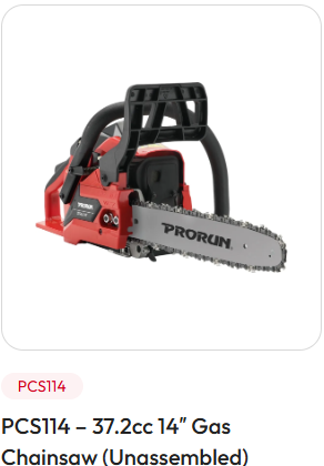 PRORUN PCS114 - 37.2cc 14" Gas Chainsaw (Unassembled)