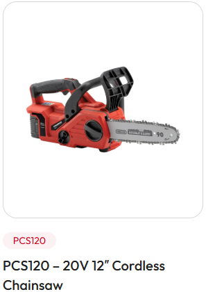 PRORUN PCS120 - 20V 12" Cordless Chainsaw