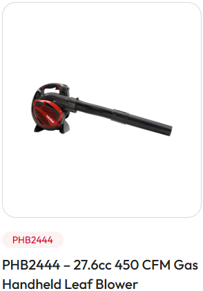 PRORUN PHB2444 - 27.6cc 450 CFM Gas Handheld Leaf Blower