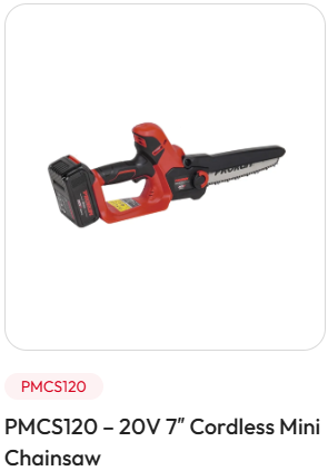 PRORUN PMCS120 - 20V 7" Cordless Mini Chainsaw